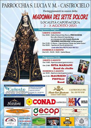 Festeggiamenti in onore della madonna dei sette dolori